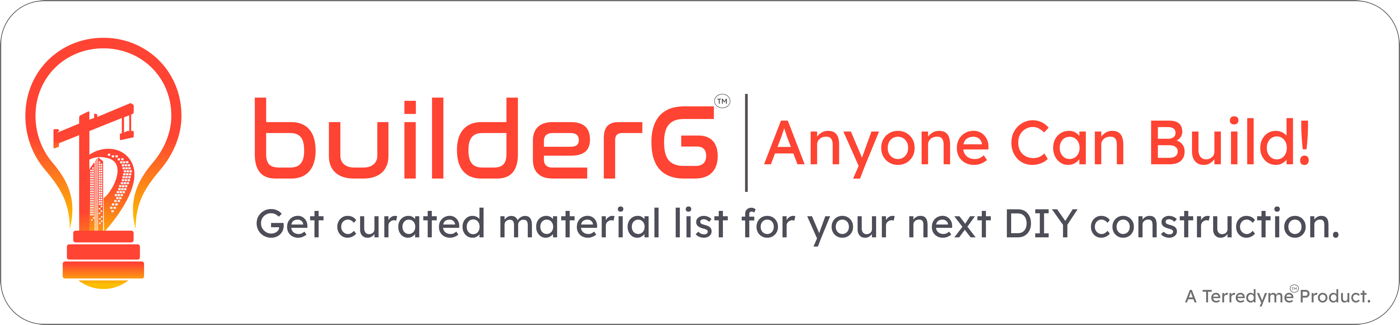 builderG — Anyone Can Build! Get a curated material list for your next DIY construction.